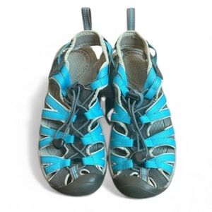 KEEN Whisper Waterproof Sandals Women’s 7 Blue Gray Sport Hiking